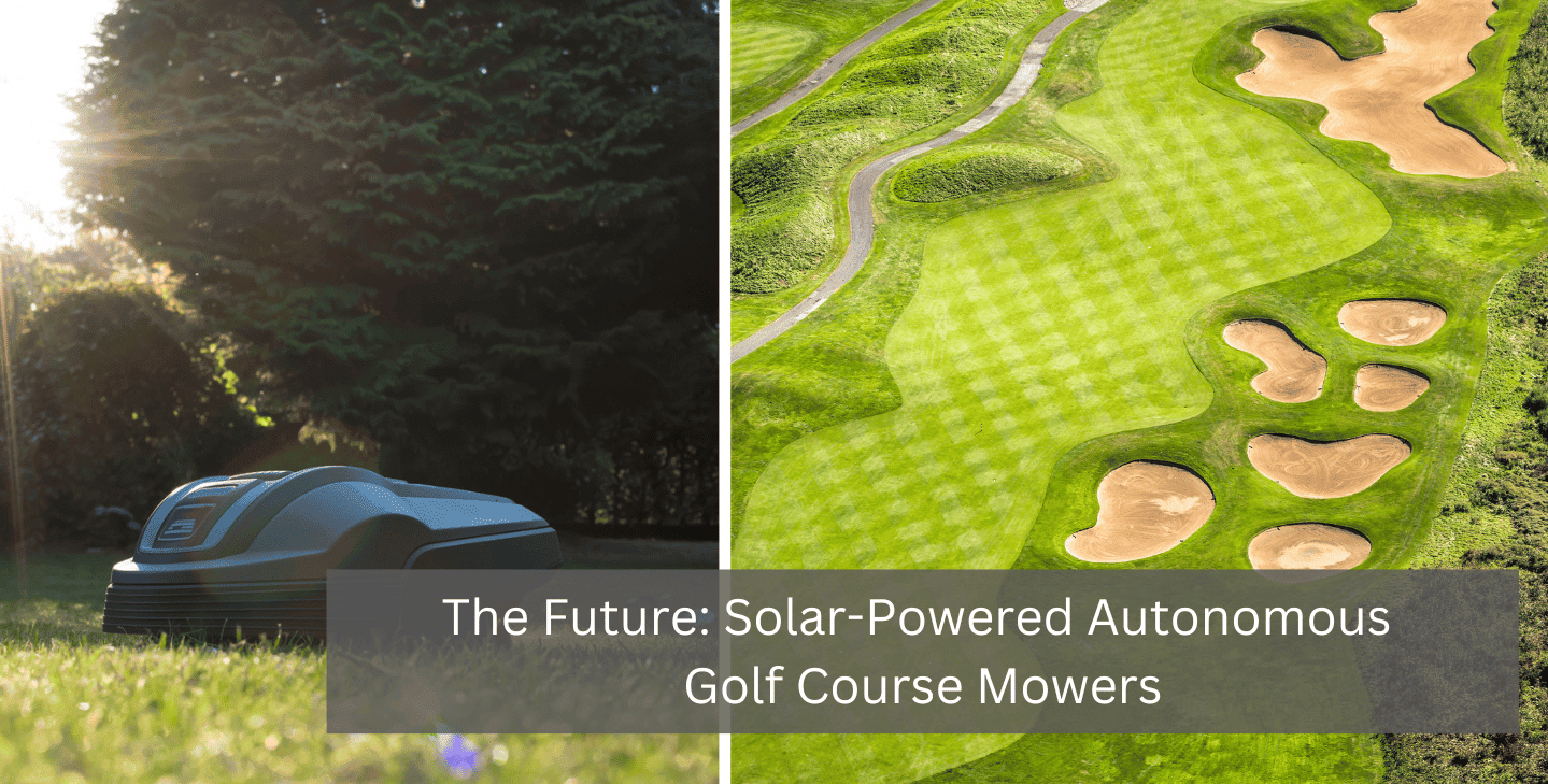 solar powered mower golf course